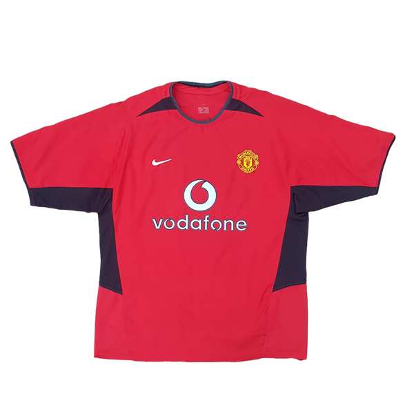 fRONT OF 2002/03 Manchester United shirt. Classic Football Shirt