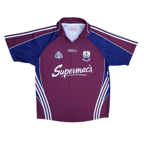 front of vintage Galway hurling jersey from 2007-2009