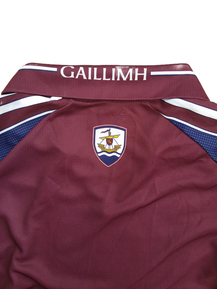 Back of front of vintage Galway hurling jersey from 2007-2009