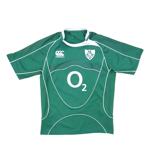front of 2007 2009 Vintage Ireland Rugby Jersey grand slam winning jersey