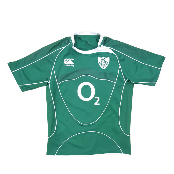 front of 2007 2009 Vintage Ireland Rugby Jersey grand slam winning jersey