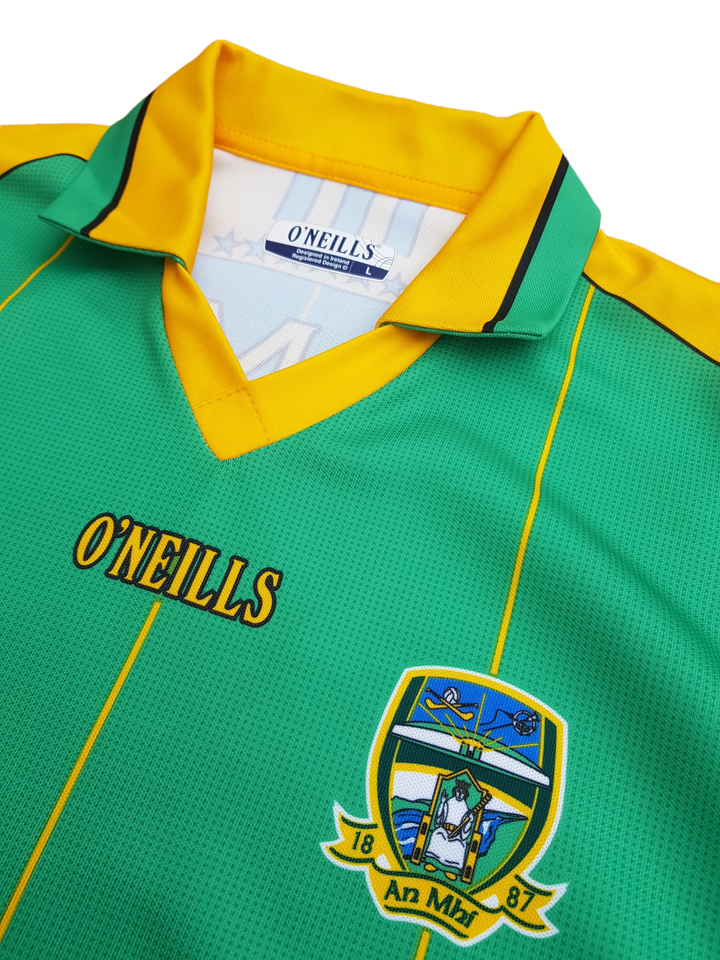 Collar of Vintage 2008/09 Meath GAA Jersey