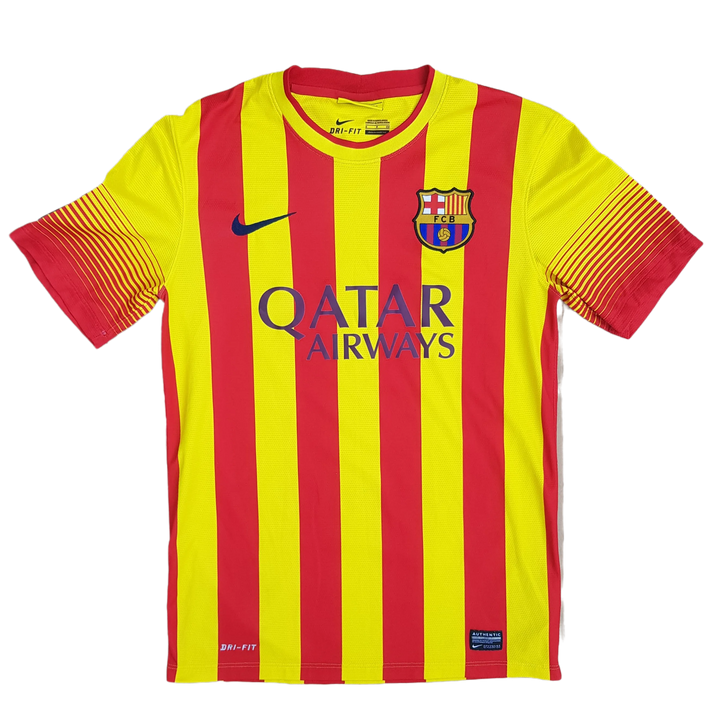 front of 2013/14 Barcelona Away Shirt