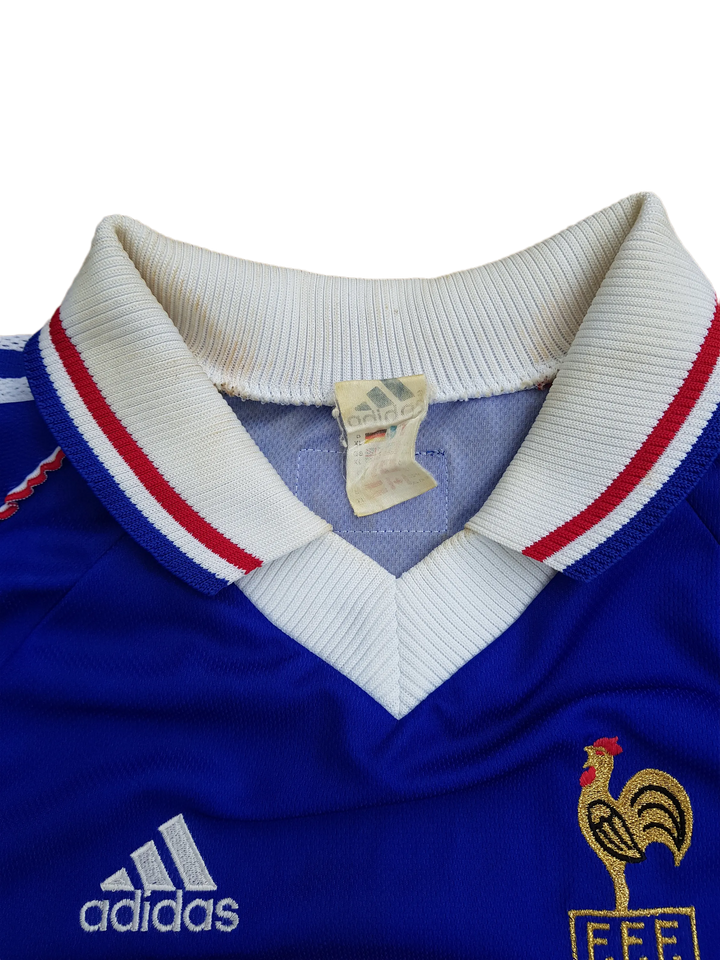 Collar of Vintage Original 1998 France Football Shirt