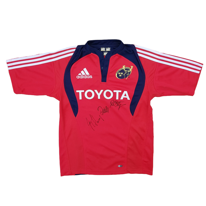 Front of 2007/09 Signed Munster Jersey 