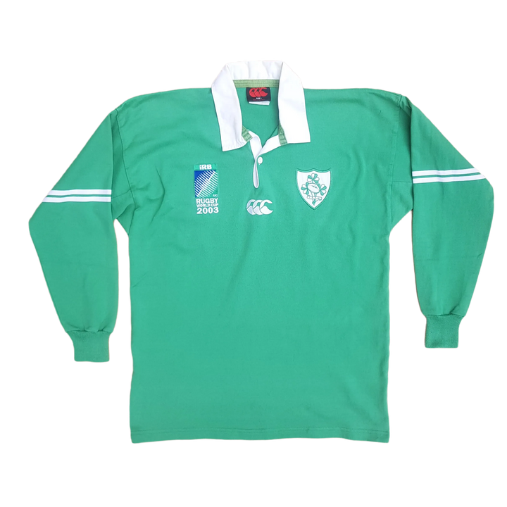 Front of vintage Ireland 2002 Rugby World Cup Jersey
