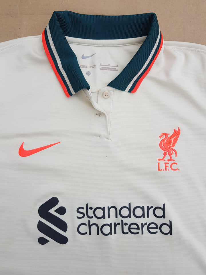 Collar of 2020/21 Liverpool Away Shirt 