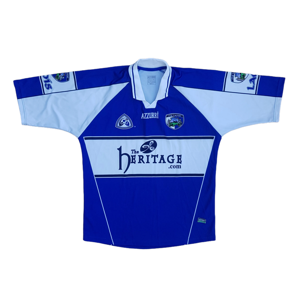 front of vintage 2005/08 Laois Jersey