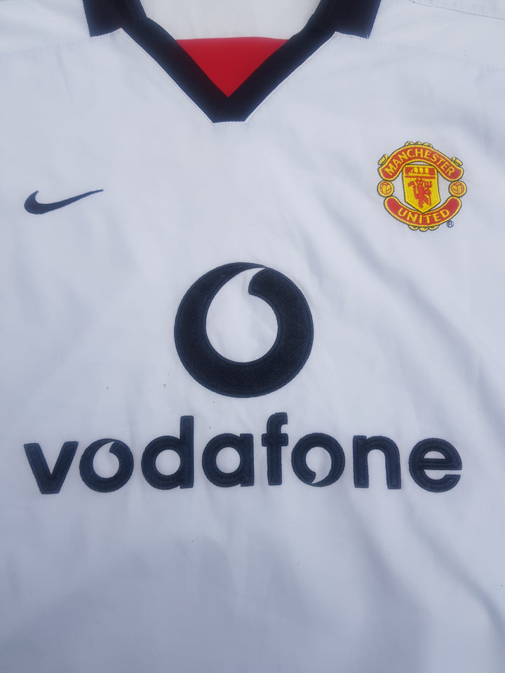 Sponsor on 2002/03 Manchester United Away Shirt 