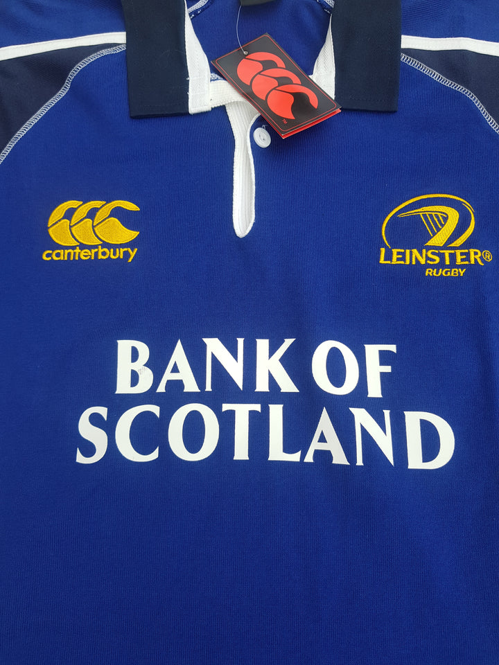 Sponsor on vintage 2005/06 Leinster rugby Jersey