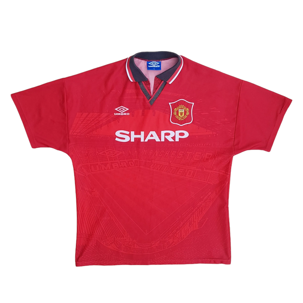 Front of vintage 1995/95 Man Utd football Shirt