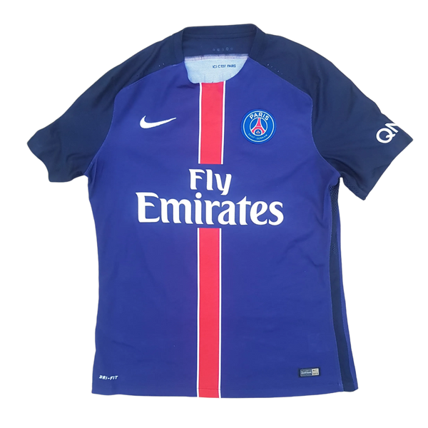 front of 2015/16 PSG home football shirt  with Ibrahimović name set 