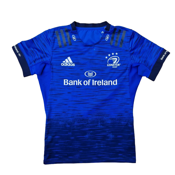 Front of tight fit 2019 Leinster Rugby Jersey 