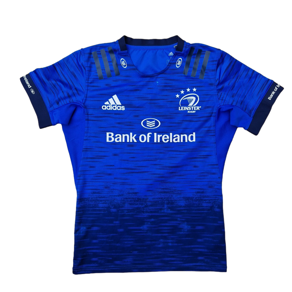 Front of tight fit 2019 Leinster Rugby Jersey 