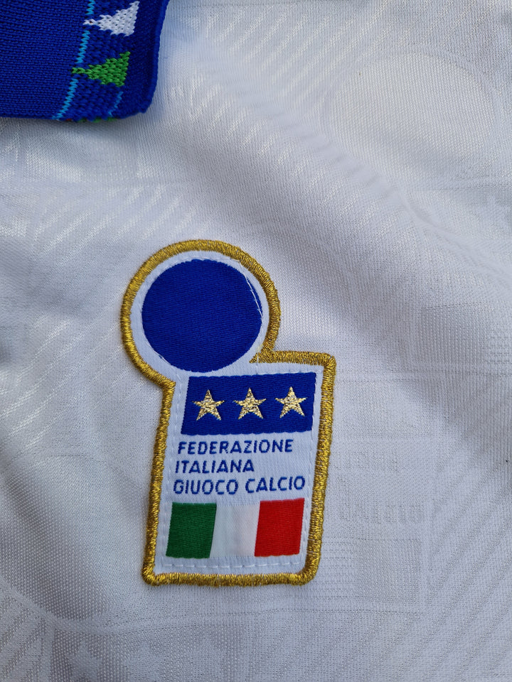 Crest on Front of original 1994 Italy Away Football Shirt 