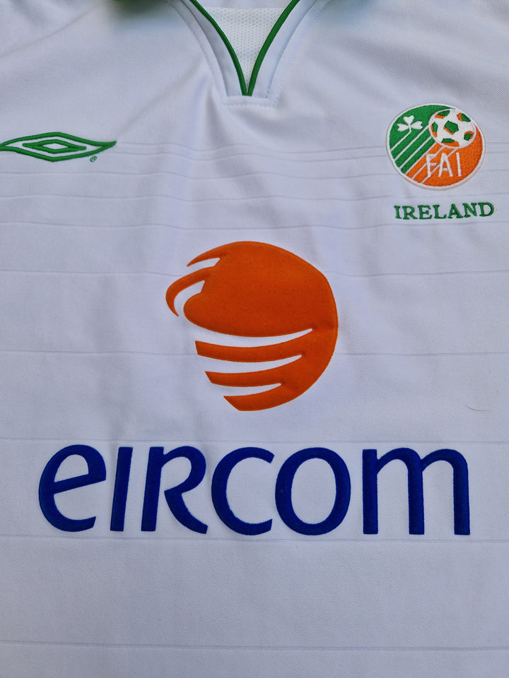 Eircom sponsor on classic 2004 Ireland Away Jersey