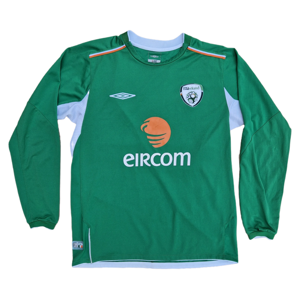2004 Ireland Long Sleeve football Shirt 