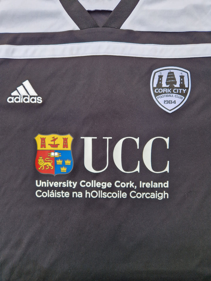 UCC Sponsor on Front of 2019 Cork City Away Shirt 