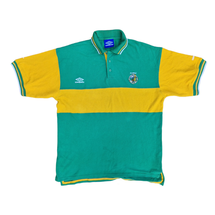 Front of vintage Umbro Kerry GAA Polo Shirt