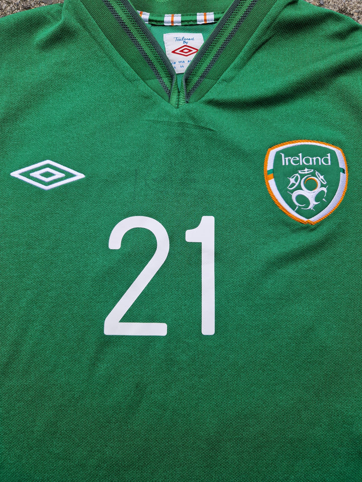 Front of 2013 Ireland Shirt with number 21