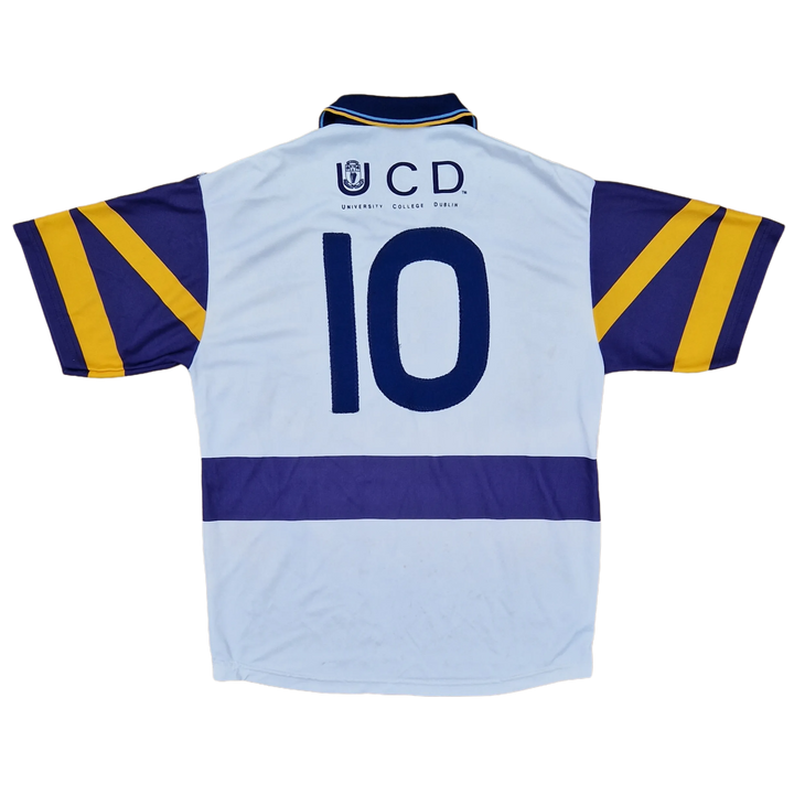 Back of vintage 2001 UCD GAA Gaelic Football Jersey