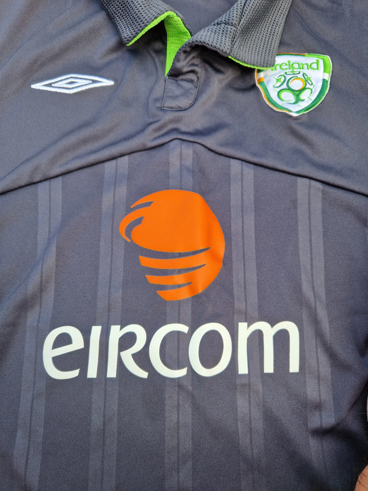 Eircom sponsor on 2008 Ireland Away Shirt