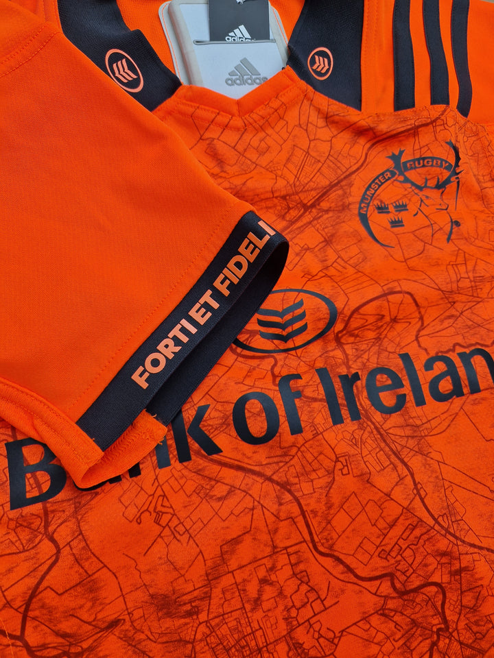 Sleeve player issue with GPS pouch Munster Rugby orange Training Jersey