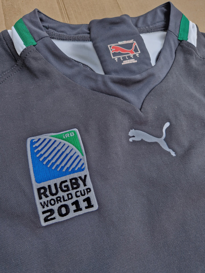 Rugby World Cup crest on 2011 Ireland Training Jersey 