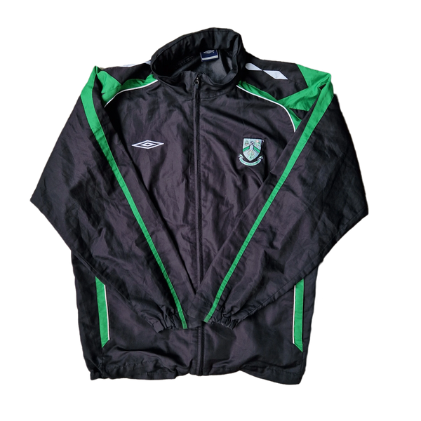 Front of vintage 2019/21 Bray Wanderers Umbro Jacket