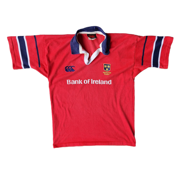 Front of classic 1999/01 Munster Rugby Jersey