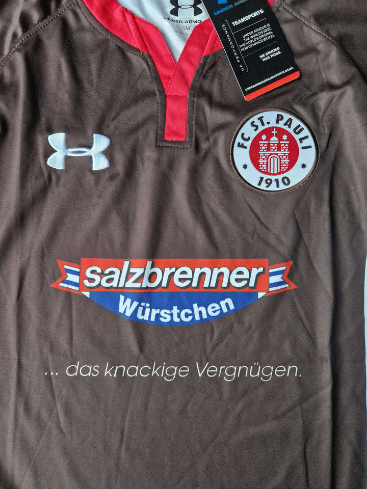 Sponsor on Under Armour 2016/17 St Pauli Shirt 