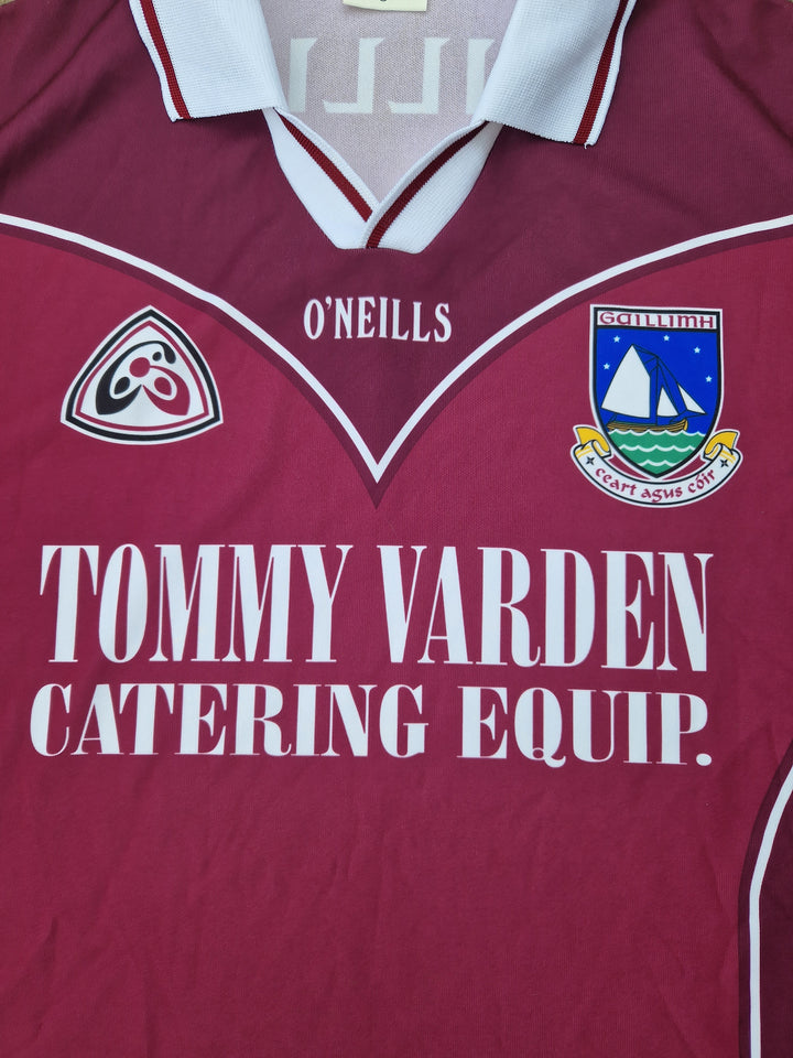 Tommy Varden sponsor on 2002/04 Galway Football Jersey