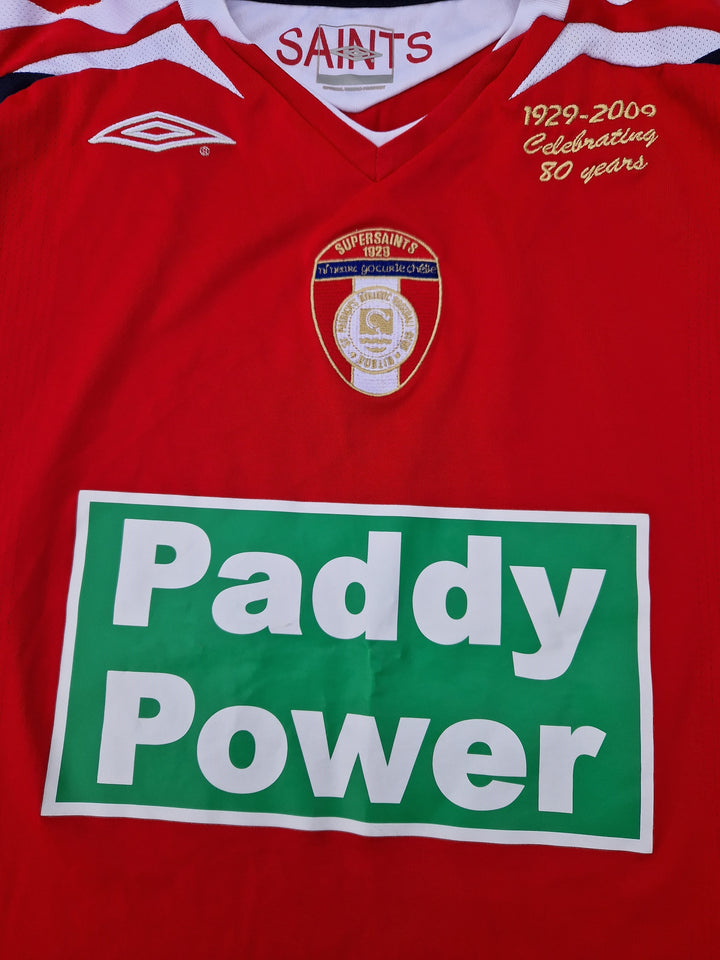 Paddy Power sponsor on 2008/09 St Patrick's Athletic Shirt
