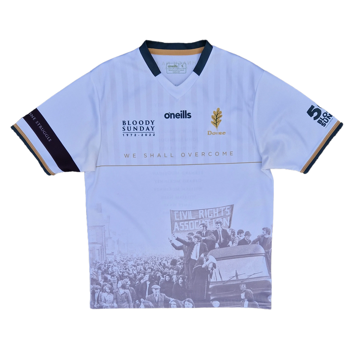 Front of Derry Bloody Sunday Commemoration Jersey