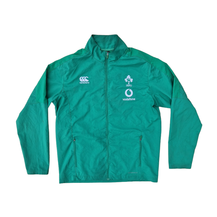 Front of Ireland Rugby Presentation Jacket 