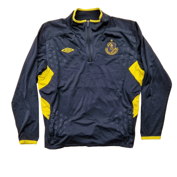 Front of Retro Shamrock Rovers quarter zip training jacket 