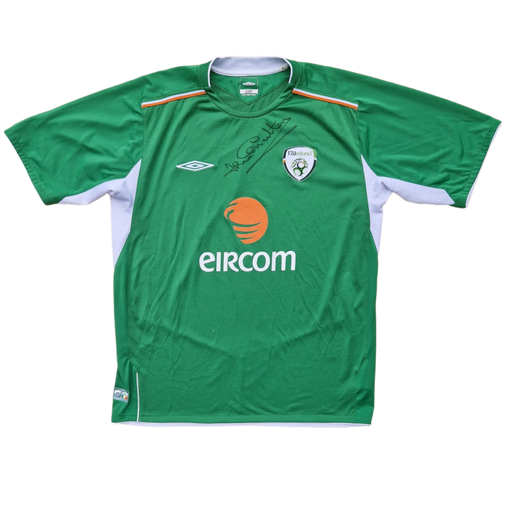 Front of Jack Charlton Signed 2004 Ireland Shirt 