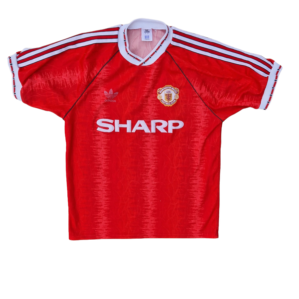 front of 1990/92 Manchester United Shirt 