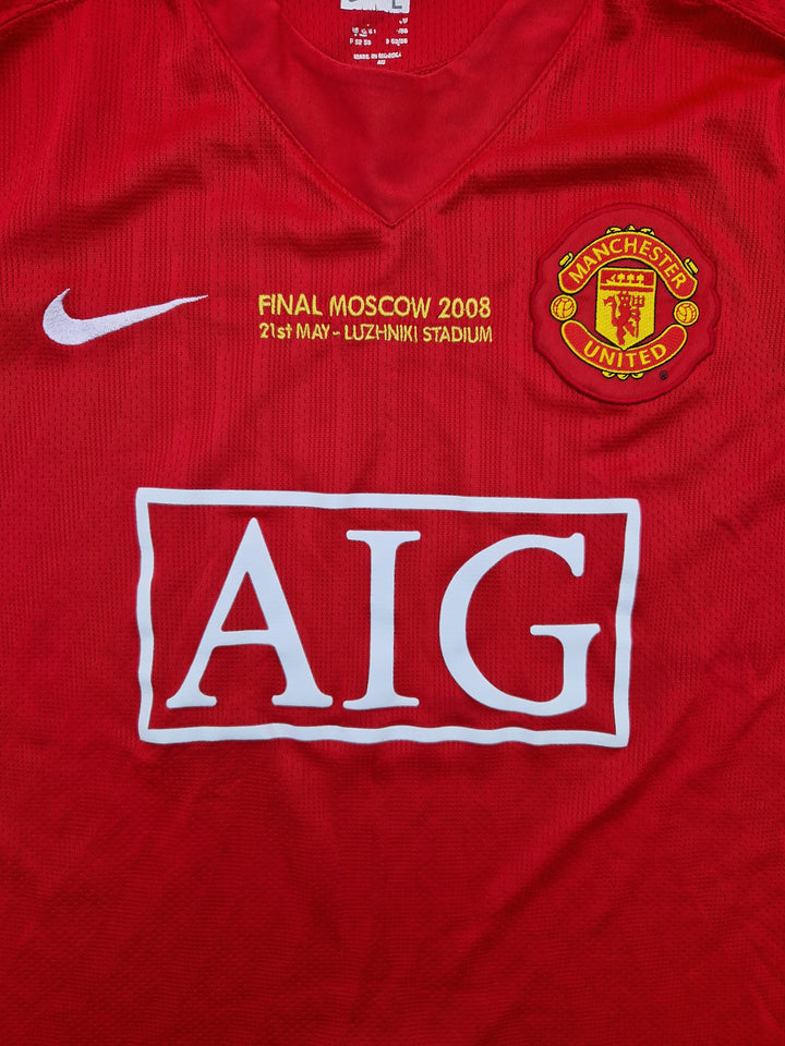 Stitching on 2007/09 Manchester United Champions League Shirt