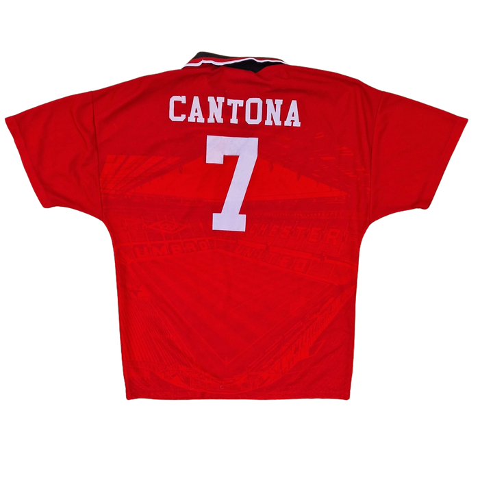 Back of 1994/96 Manchester United Shirt with Cantona name set