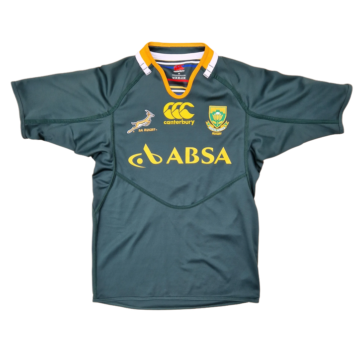 Front of 2012 South Africa Rugby Jersey