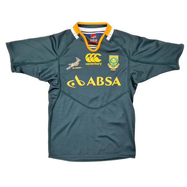 Front of 2012 South Africa Rugby Jersey