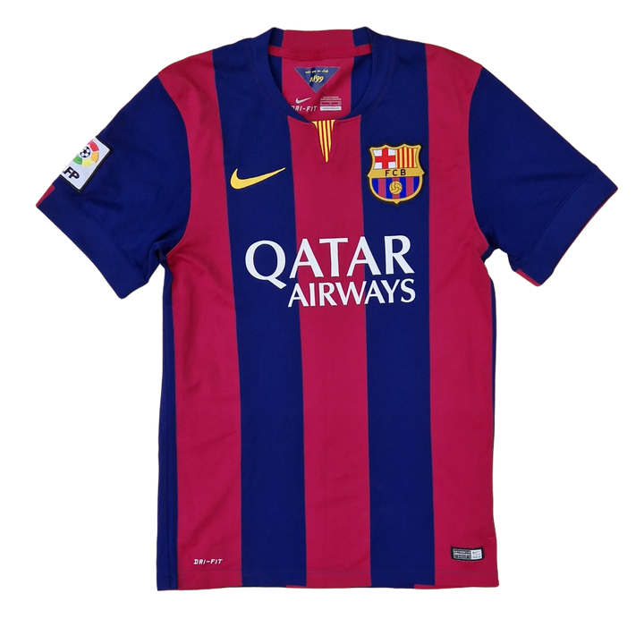 Front of Back of 2013/14 Barcelona jersey with Messi name set