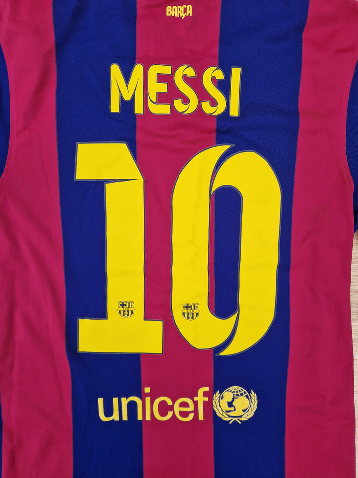 number 10 on Back of 2013/14 Barcelona jersey 