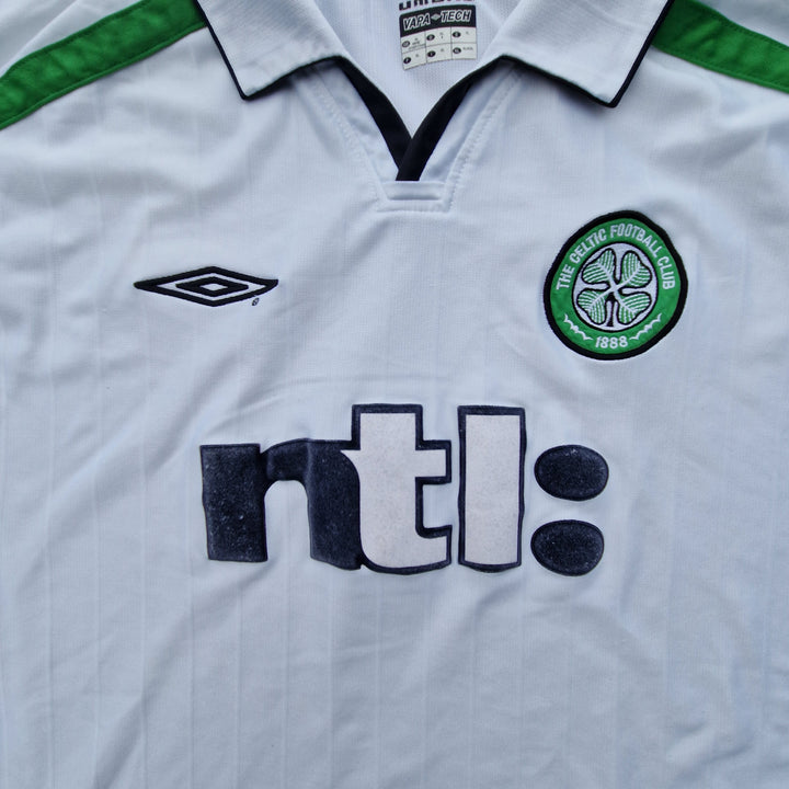 NTL sponsor on 2001/02 Celtic Away Shirt