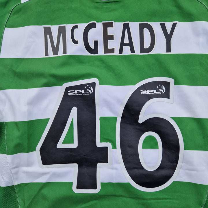 McGeady nameset on 2005/07 Celtic Shirt (