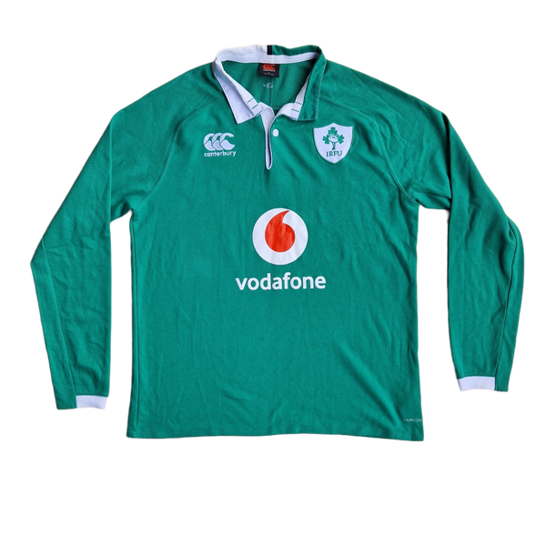 Ireland Rugby Long Sleeve Polo (Excellent) M