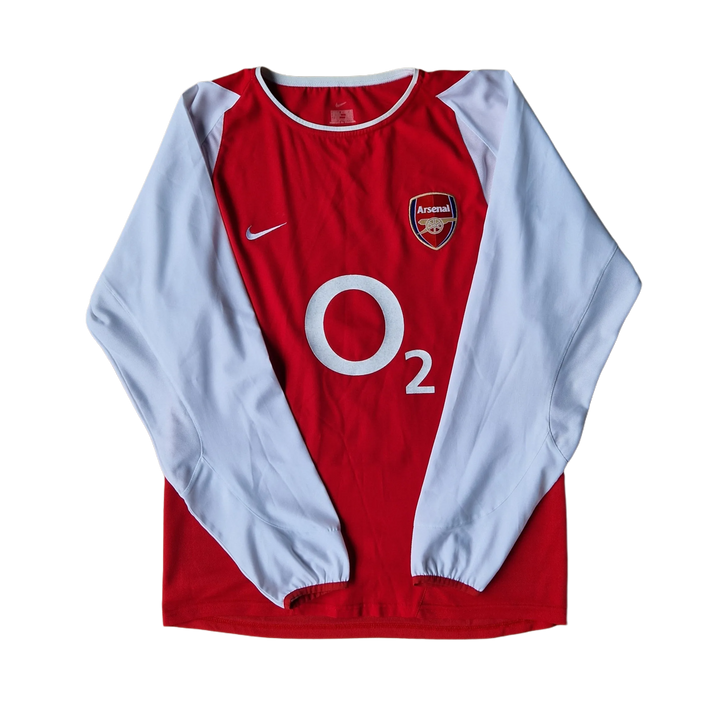 Front of 2002/03 long sleeve Arsenal Shirt 