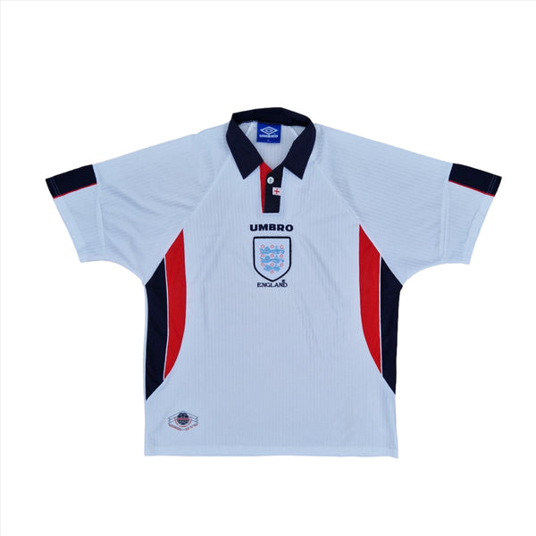 Front of classic 1998 England football shirt