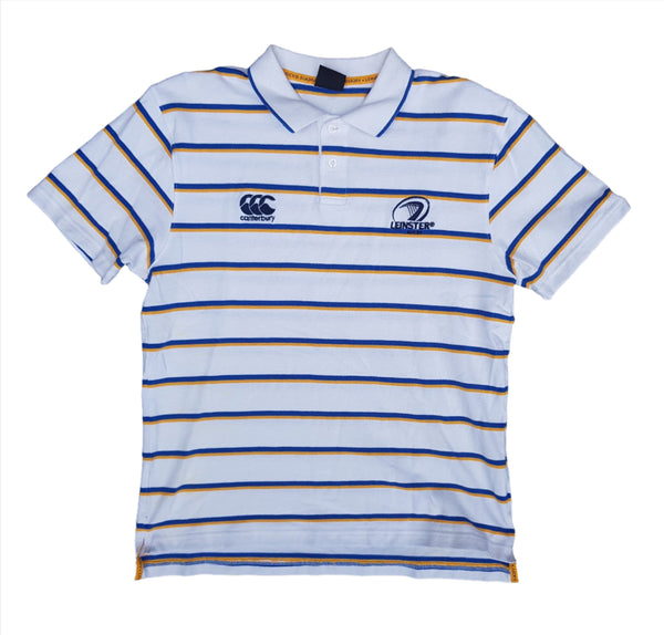 Front of Leinster rugby polo shirt